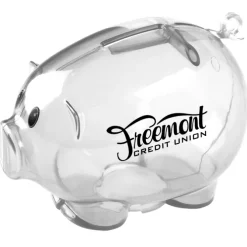 Action Piggy Bank - Translucent