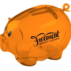 Action Piggy Bank - Translucent