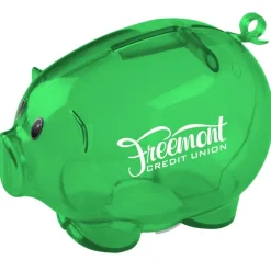 Action Piggy Bank - Translucent