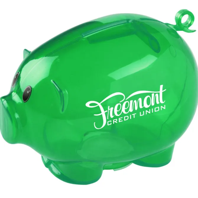 Action Piggy Bank - Translucent - 24 hr
