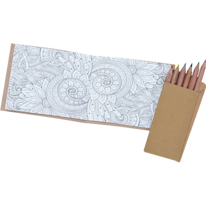 Adult Coloring Book To-Go Set - Awareness Ribbon
