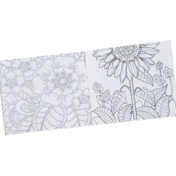 Adult Coloring Book To-Go Set - Floral - 24 hr