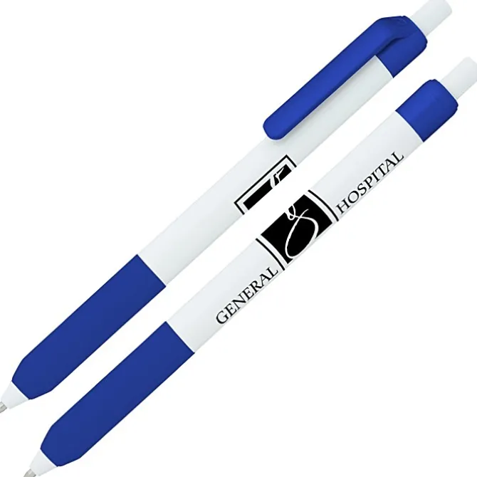 Alamo Pen - White - Metallic