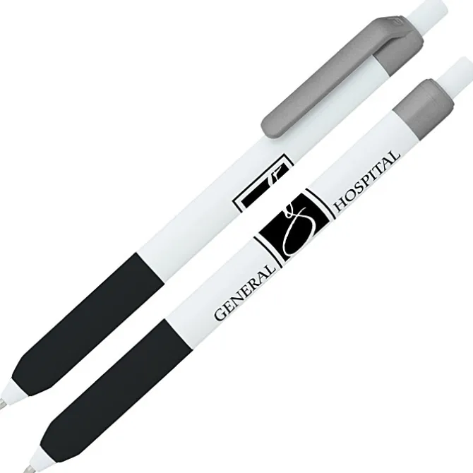 Alamo Pen - White - Metallic