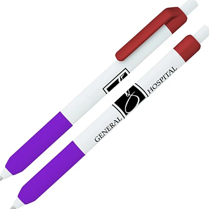 Alamo Pen - White - Metallic