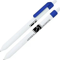 Alamo Pen - White - Metallic