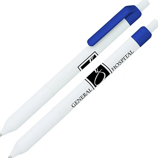 Alamo Pen - White - Metallic