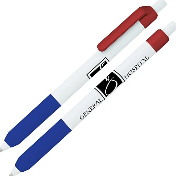 Alamo Pen - White - Metallic
