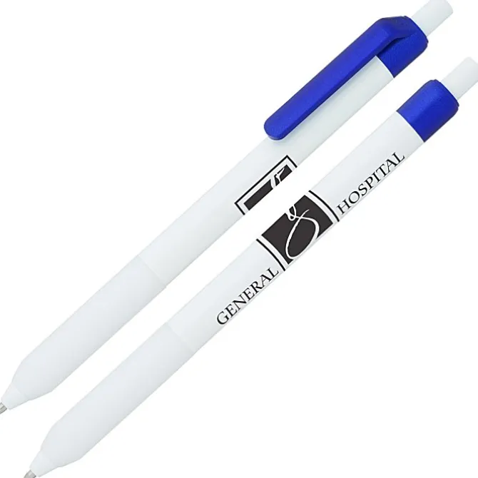 Alamo Pen - White - Metallic