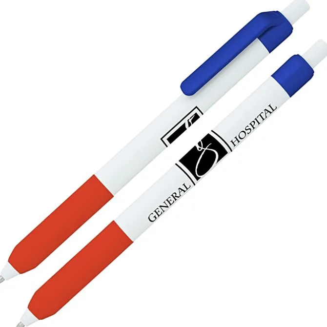 Alamo Pen - White - Metallic
