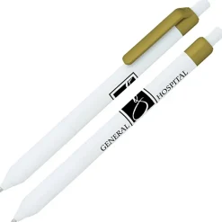 Alamo Pen - White - Metallic