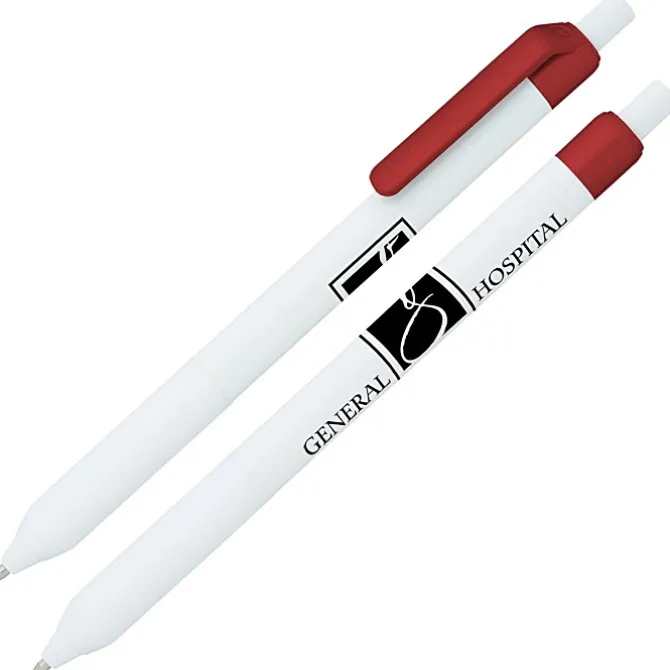Alamo Pen - White - Metallic
