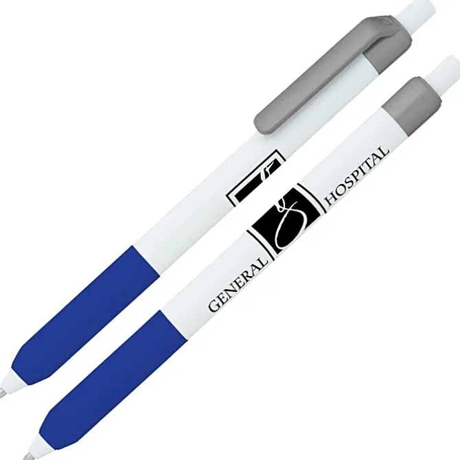 Alamo Pen - White - Metallic