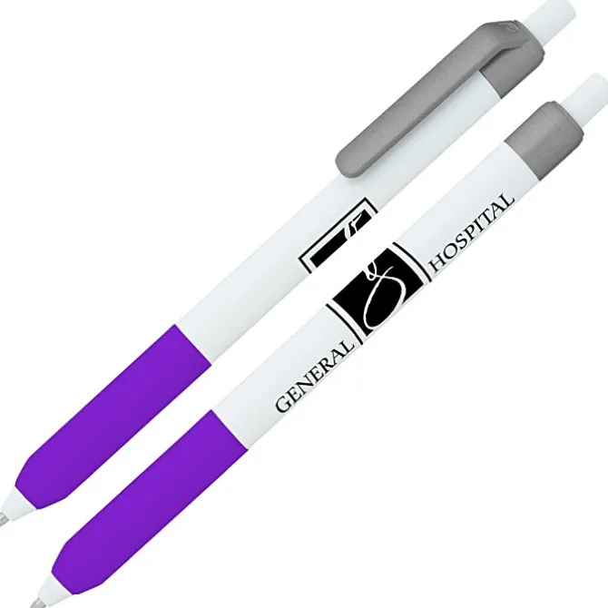 Alamo Pen - White - Metallic