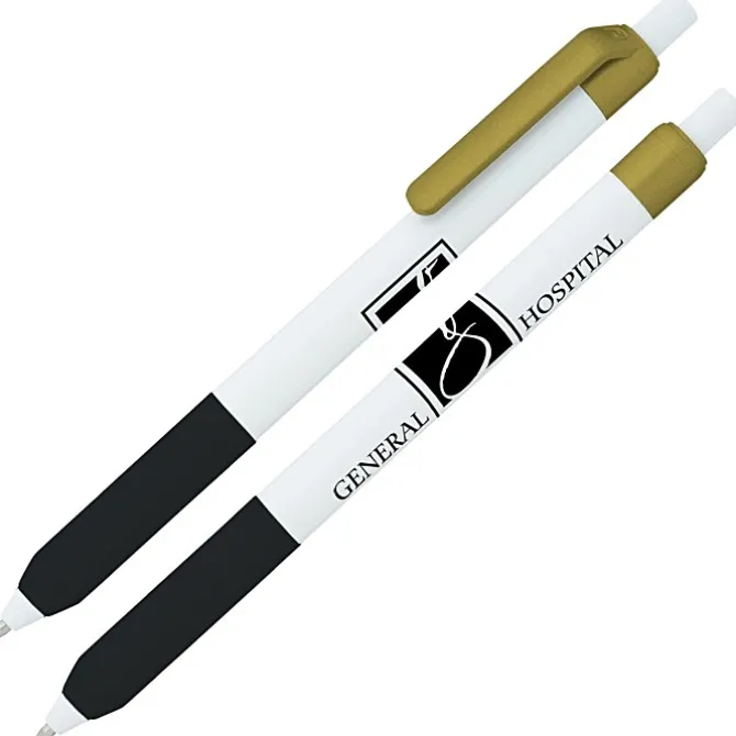 Alamo Pen - White - Metallic