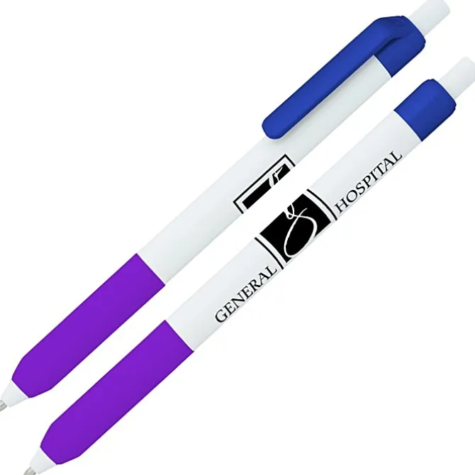 Alamo Pen - White - Metallic