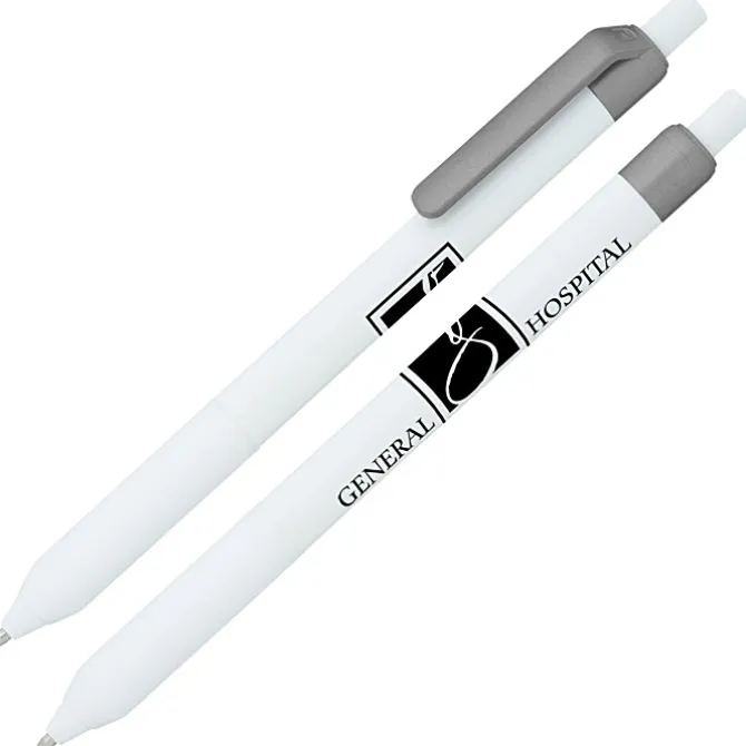 Alamo Pen - White - Metallic