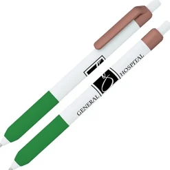 Alamo Pen - White - Metallic