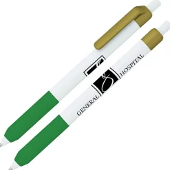 Alamo Pen - White - Metallic