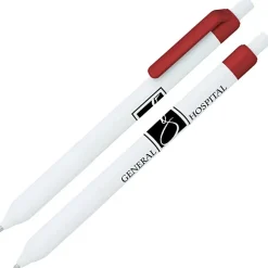 Alamo Pen - White - Metallic - 24 hr