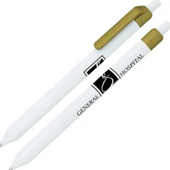 Alamo Pen - White - Metallic - 24 hr