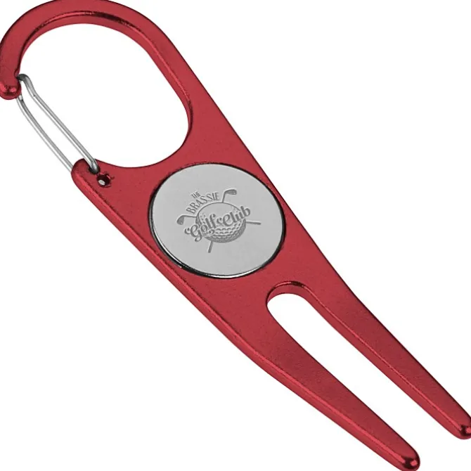 Aluminum Divot Tool with Ball Marker - 24 hr