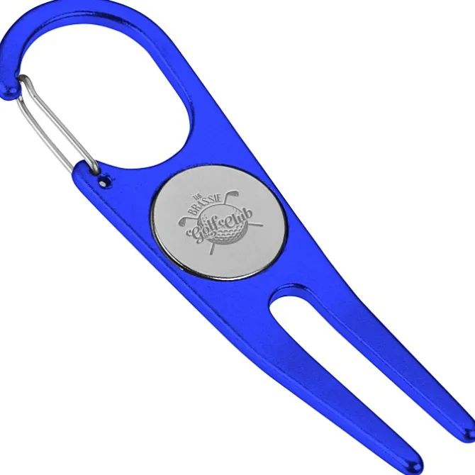 Aluminum Divot Tool with Ball Marker - 24 hr