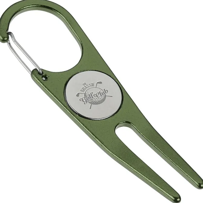 Aluminum Divot Tool with Ball Marker - 24 hr