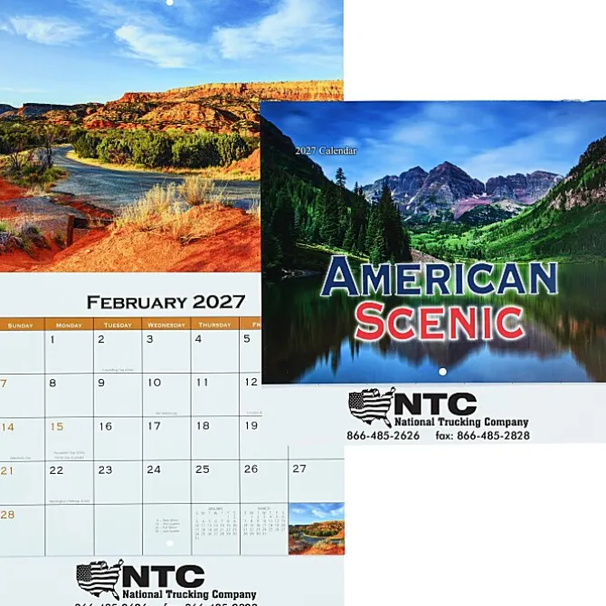 American Scenic Appointment Calendar - Stapled
