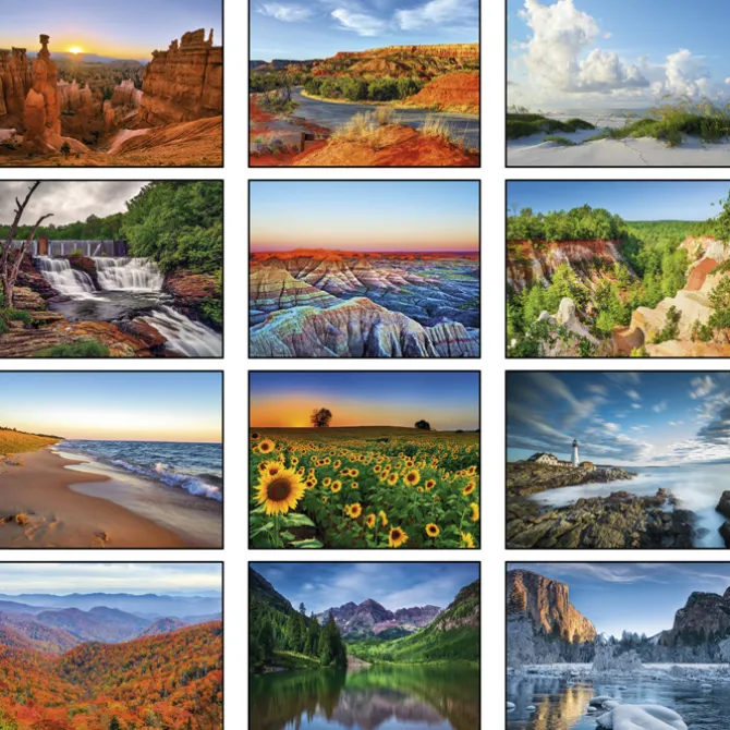 American Scenic Appointment Calendar - Spiral