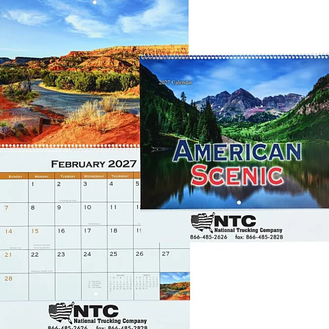 American Scenic Appointment Calendar - Spiral