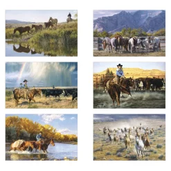 American West Calendar with 2-Month View