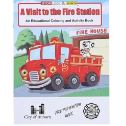 A Visit to the Fire Station Coloring Book