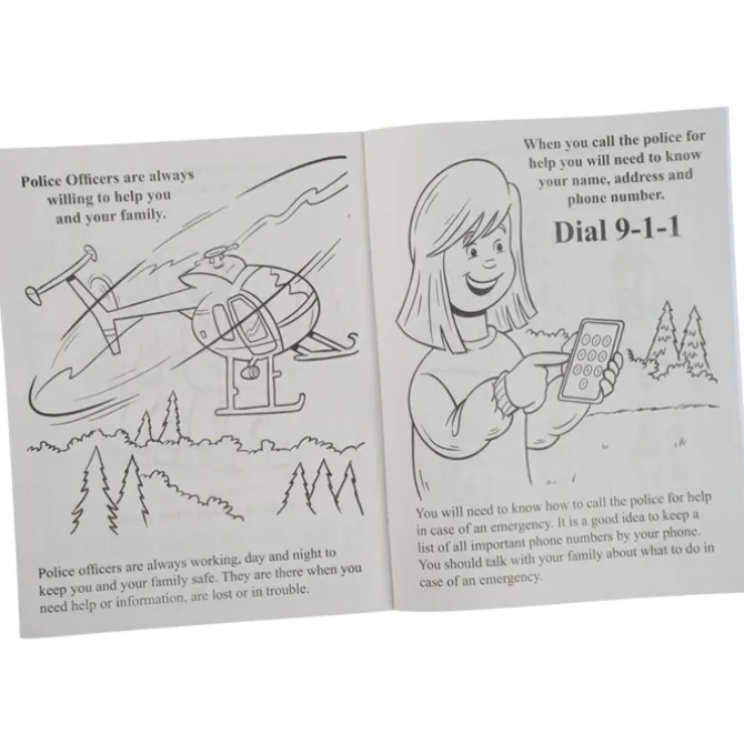 A Visit to the Police Station Coloring Book