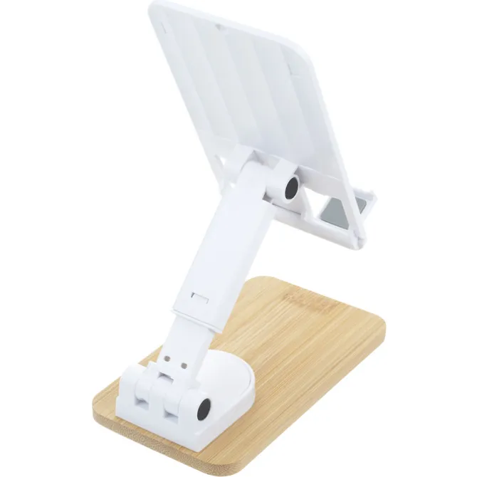 Bamboo Accent Swivel Phone Stand