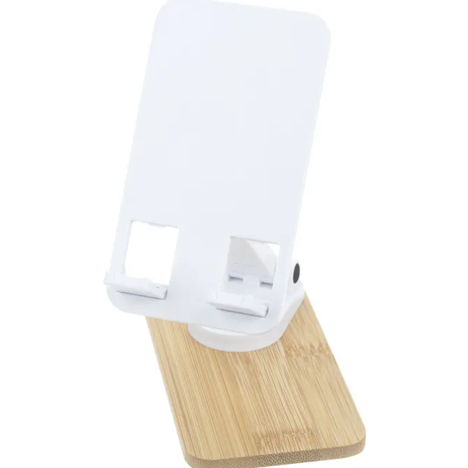 Bamboo Accent Swivel Phone Stand