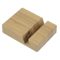 Bamboo Block Phone Stand