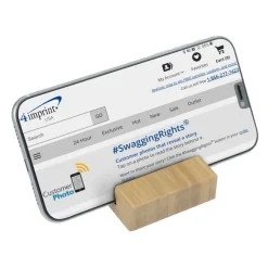 Bamboo Block Phone Stand