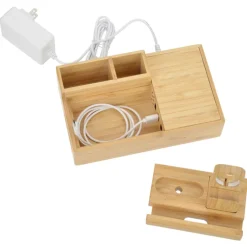 Bamboo Fast Wireless Charging Dock Station