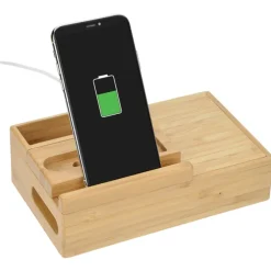 Bamboo Fast Wireless Charging Dock Station