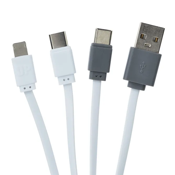 Bamboo Phone Stand Duo Charging Cable