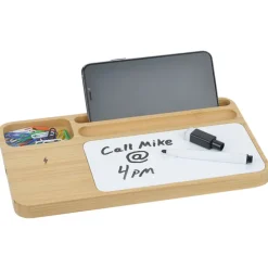 Bamboo Wireless Charger with Dry Erase Board