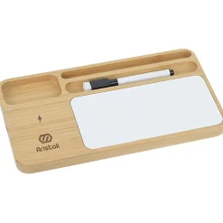 Bamboo Wireless Charger with Dry Erase Board