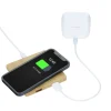 Bamboo Wireless Charging Pad with Hub - 24 hr