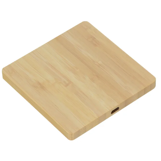 Bamboo Wireless Charging Pad with Hub - 24 hr
