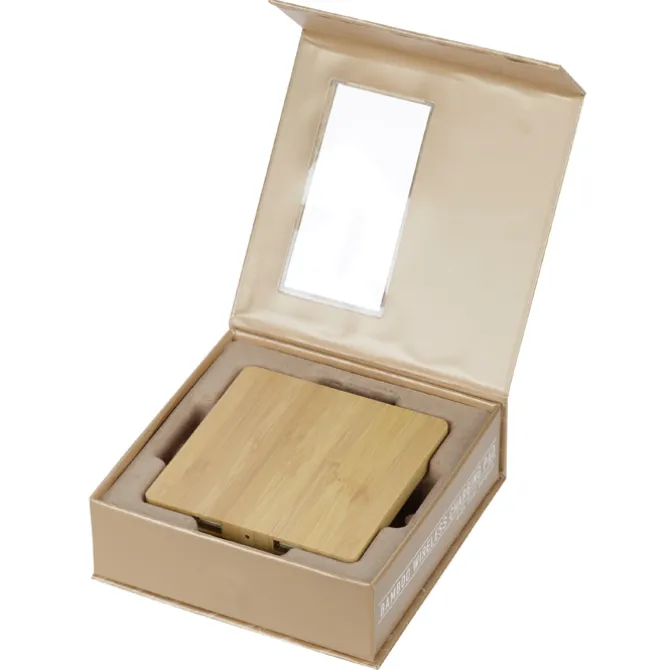 Bamboo Wireless Charging Pad with Hub - 24 hr