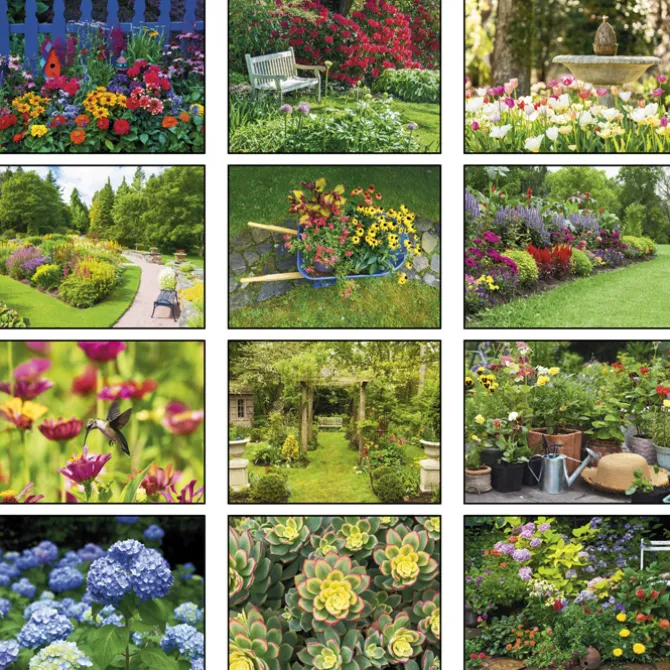 Beautiful Gardens Calendar - Spiral