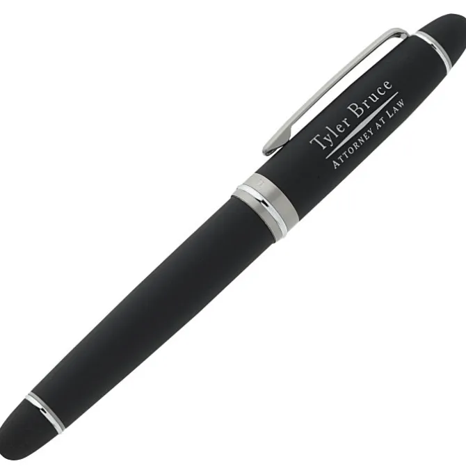 Bettoni Euro Soft Touch Rollerball Metal Pen - 24 hr