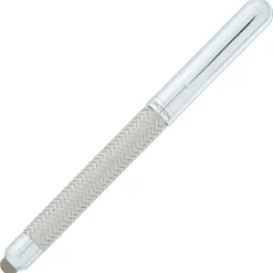 Bettoni Woven Mesh Rollerball Stylus Metal Pen - 24 hr