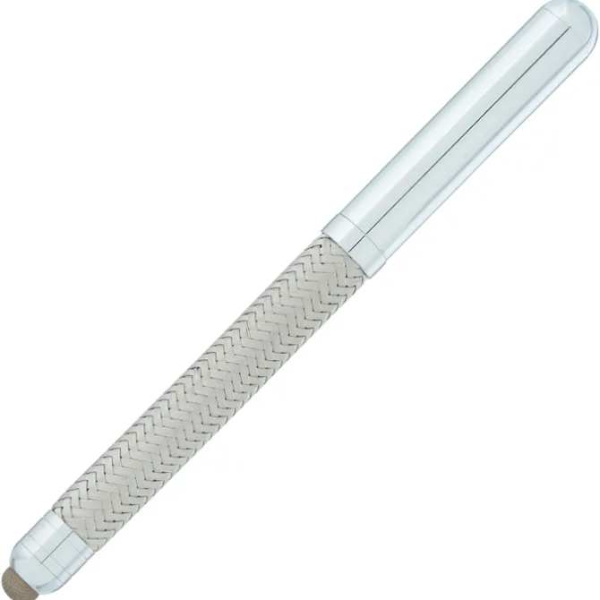 Bettoni Woven Mesh Rollerball Stylus Metal Pen - 24 hr